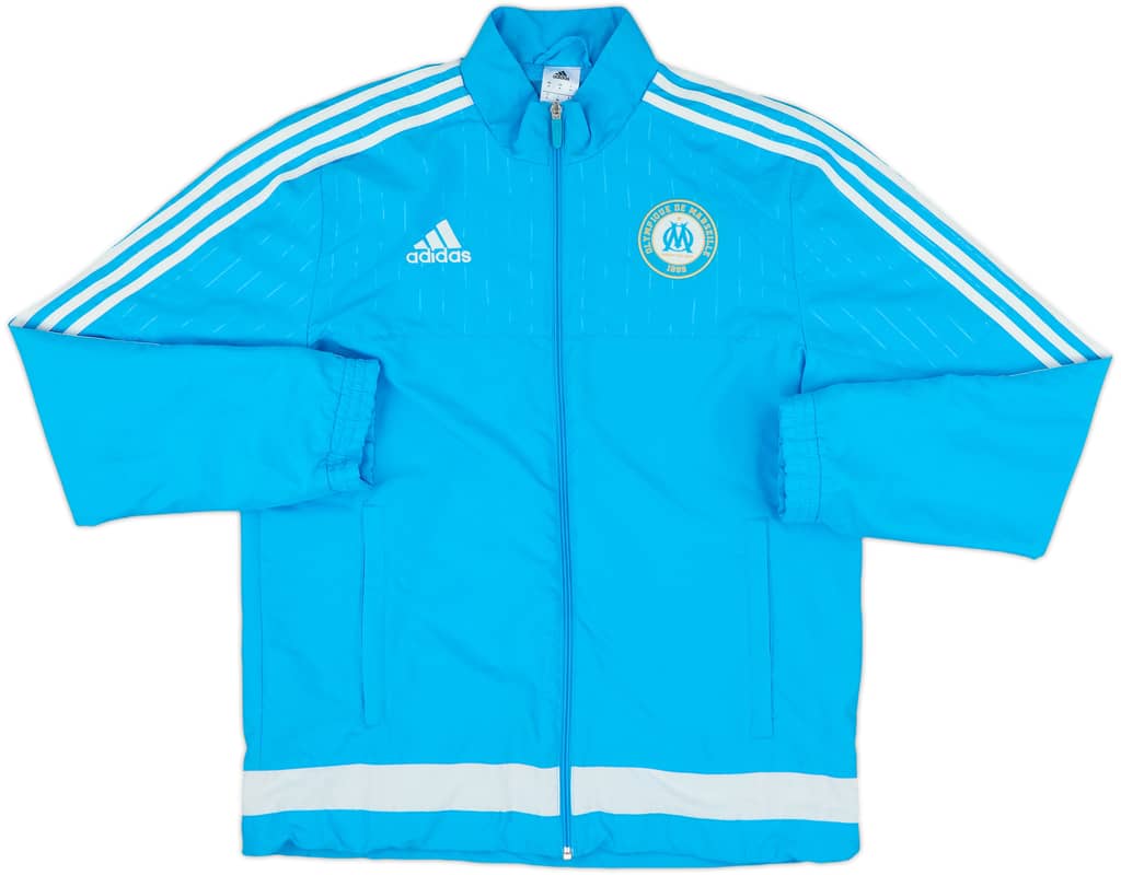 2015-16 Olympique Marseille adidas Track Jacket - 8/10 - (M)