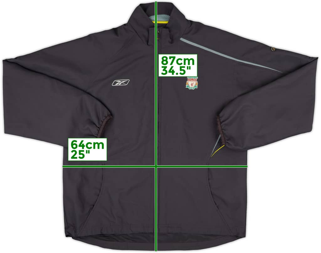 2003-04 Liverpool Reebok Track Jacket - 8/10 - (XXL)