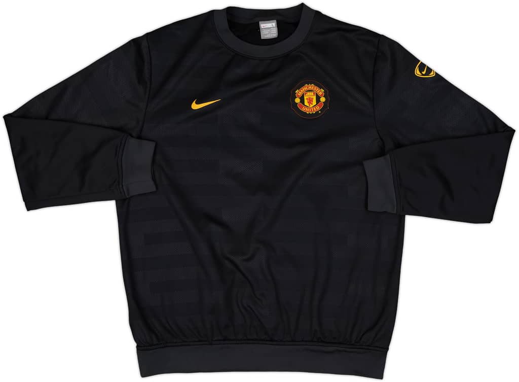 2009-10 Manchester United Nike Sweat Top - 6/10 - (L)
