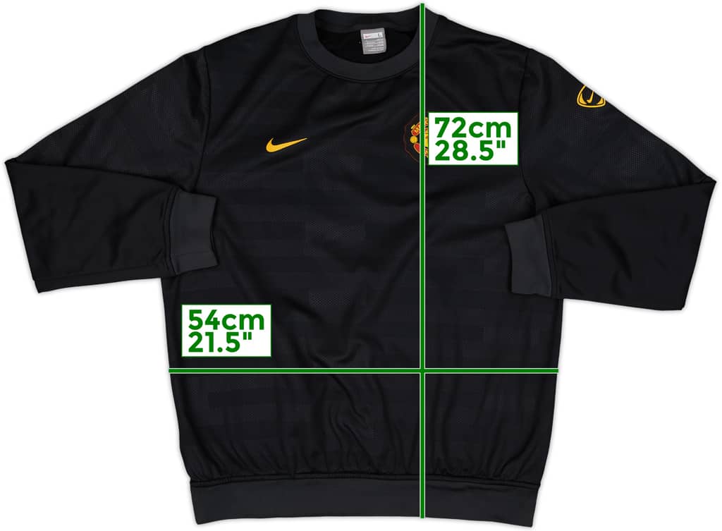 2009-10 Manchester United Nike Sweat Top - 6/10 - (L)