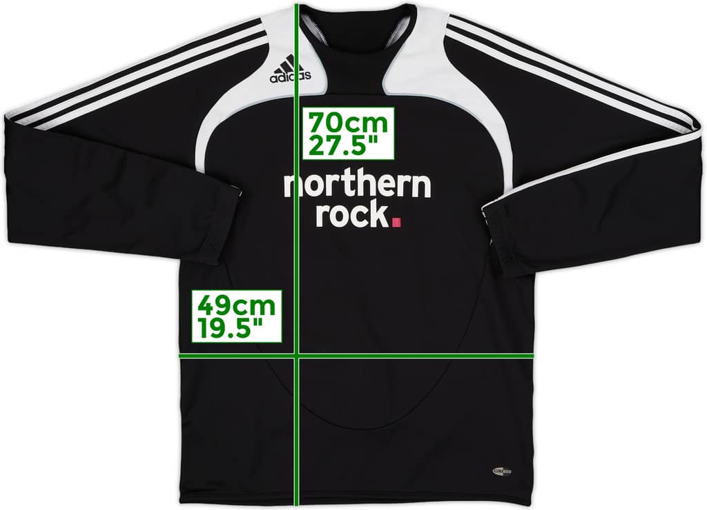 2008-09 Newcastle adidas Sweat Top - 7/10 - (M)