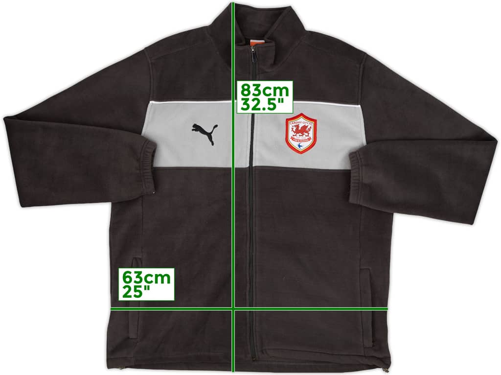 2012-13 Cardiff Puma Fleece Track Jacket - 7/10 - (XL)