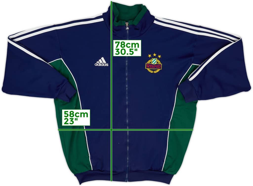 1999-00 Rapid Vienna adidas Track Jacket - 8/10 - (L)