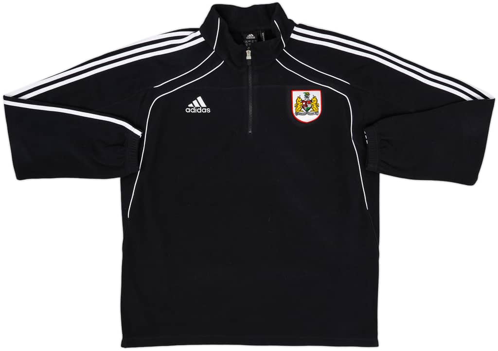 2010-11 Bristol City adidas 1/4 Zip Fleece Top - 8/10 - (XL)