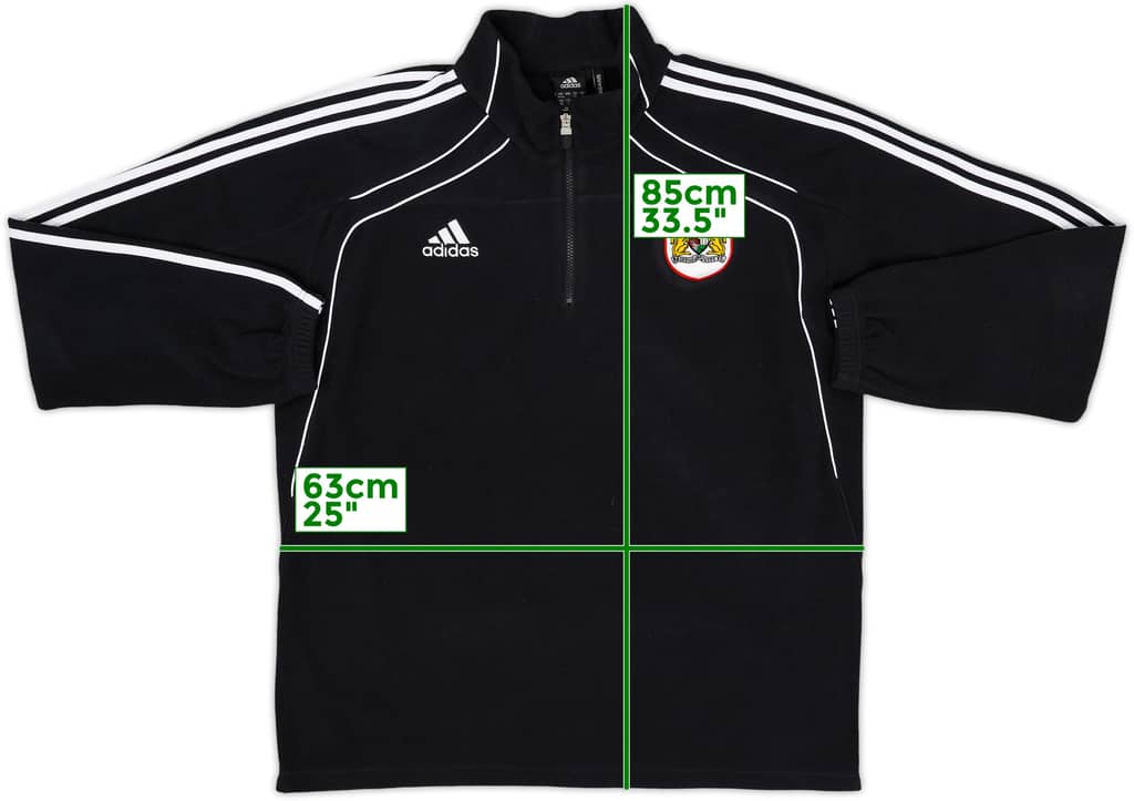 2010-11 Bristol City adidas 1/4 Zip Fleece Top - 8/10 - (XL)