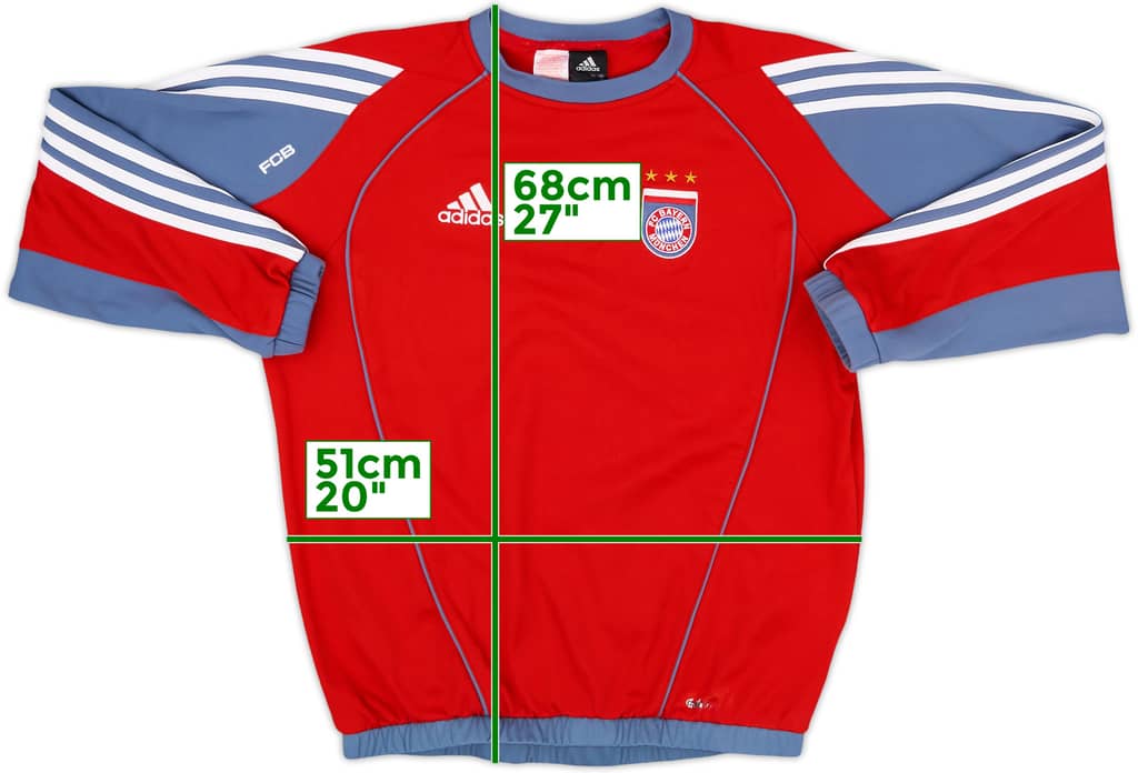 2005-06 Bayern Munich adidas Sweat Top - 8/10 - (XL.Boys)