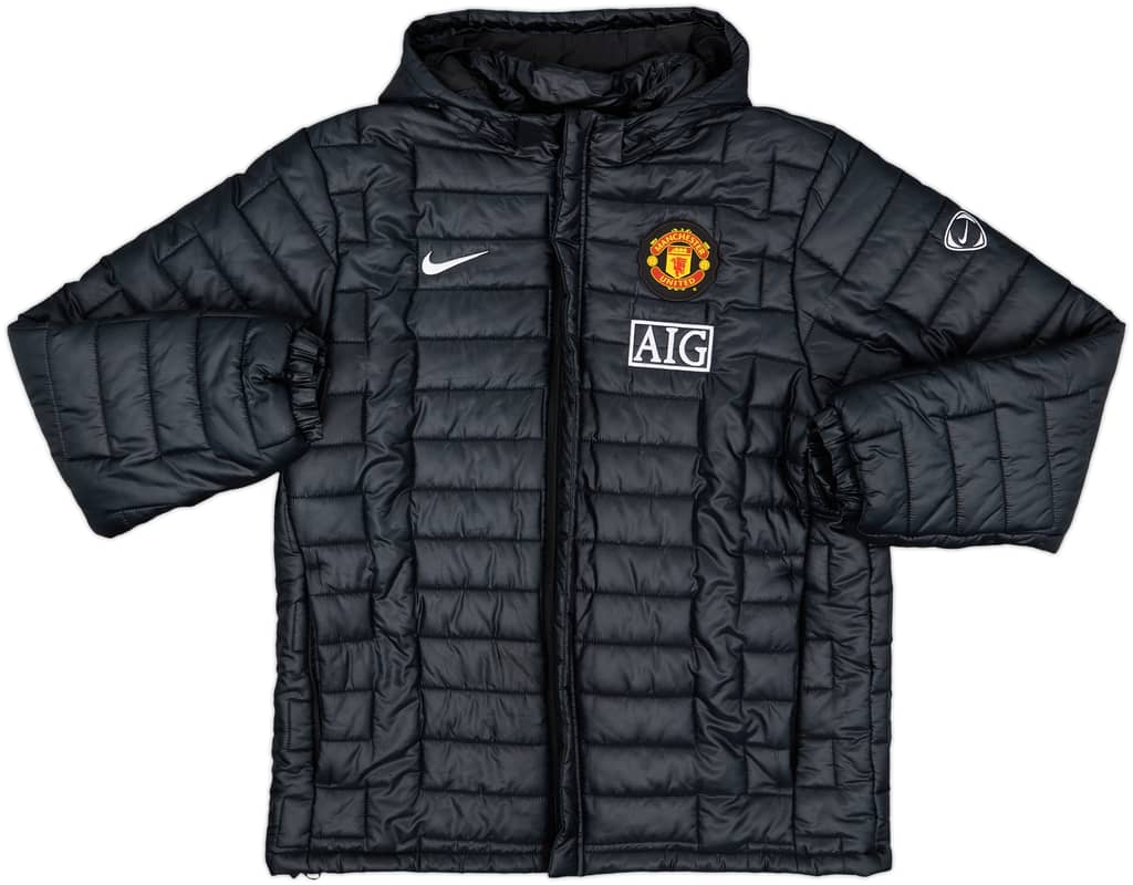 2009-10 Manchester United Nike Padded Bench Coat - 8/10 - (XL)