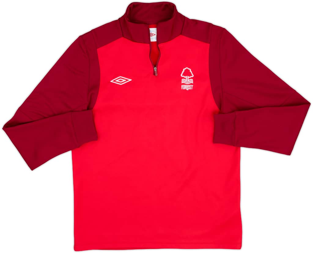2010-11 Nottingham Forest Umbro 1/4 Zip Drill Top - 8/10 - (M)