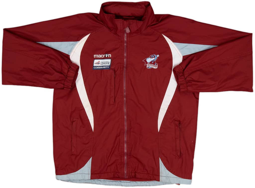 2020-21 Scunthorpe Macron Hooded Rain Jacket - 7/10 - (S)