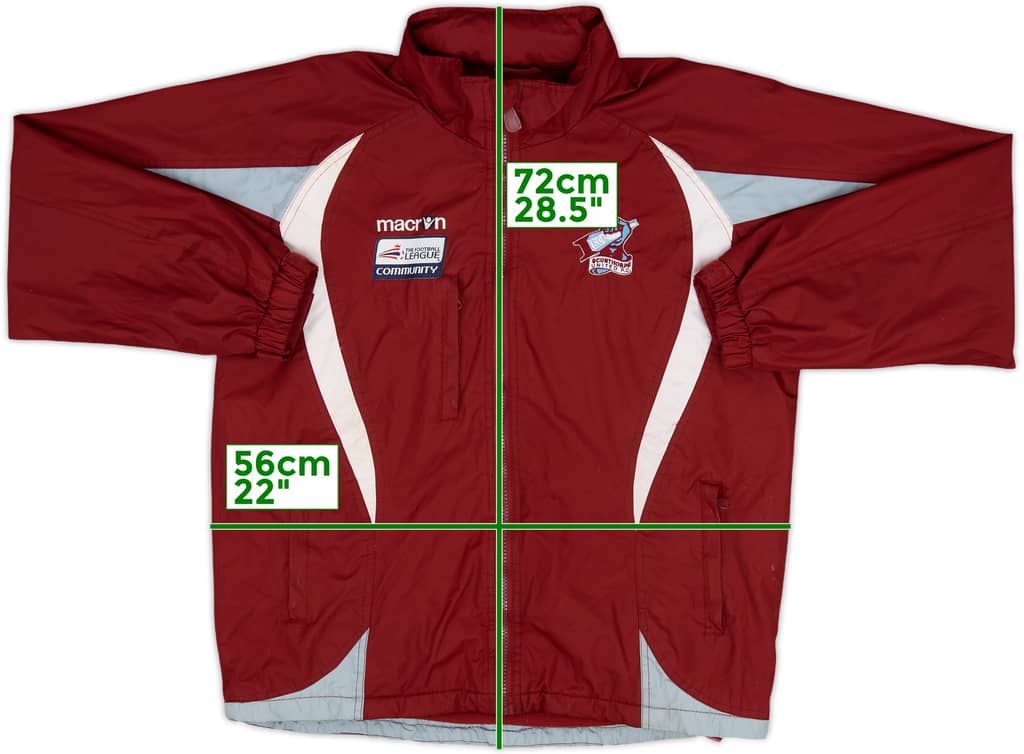 2020-21 Scunthorpe Macron Hooded Rain Jacket - 7/10 - (S)