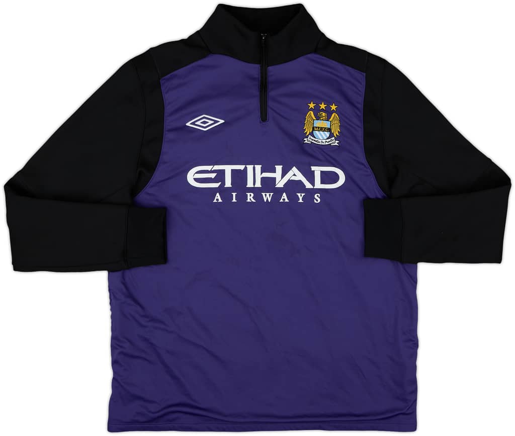 2012-13 Manchester City Umbro 1/4 Zip Drill Top - 7/10 - (L)