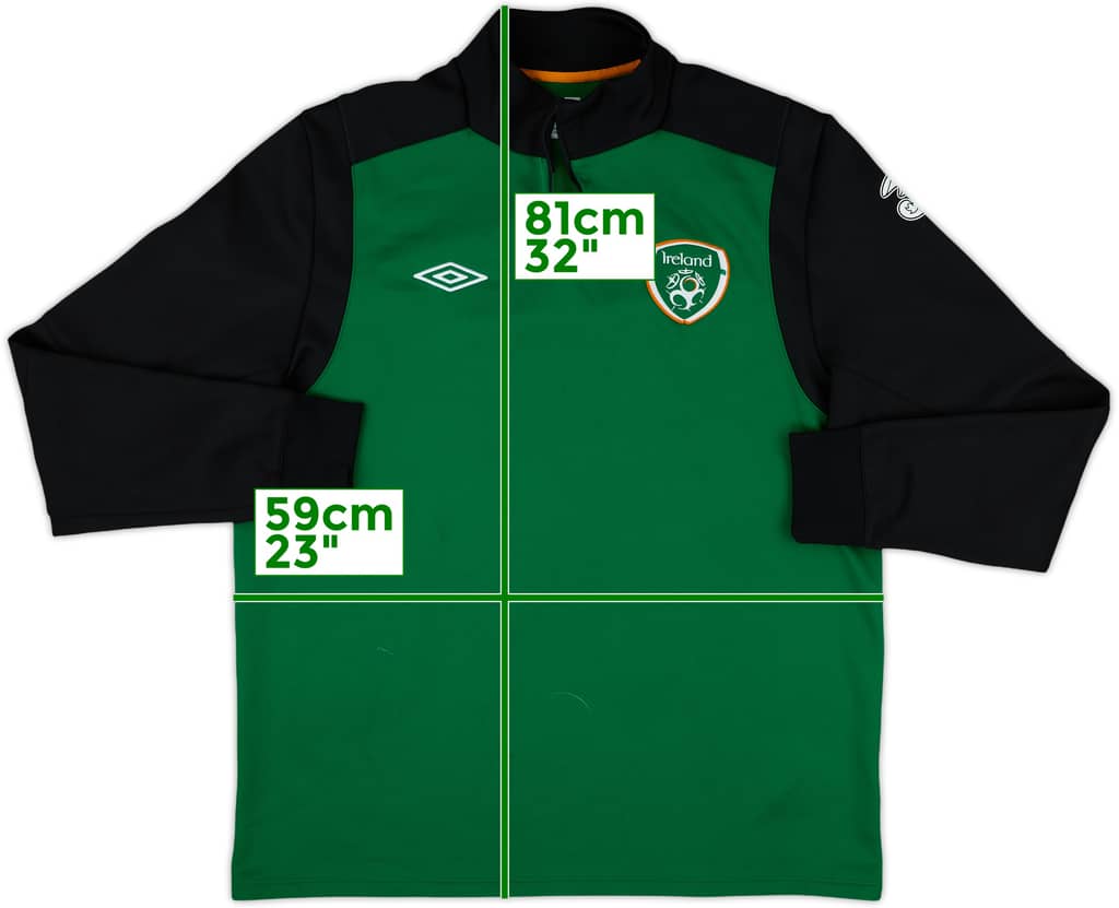 2012-13 Ireland Umbro 1/4 Zip Drill Top - 5/10 - (XL)