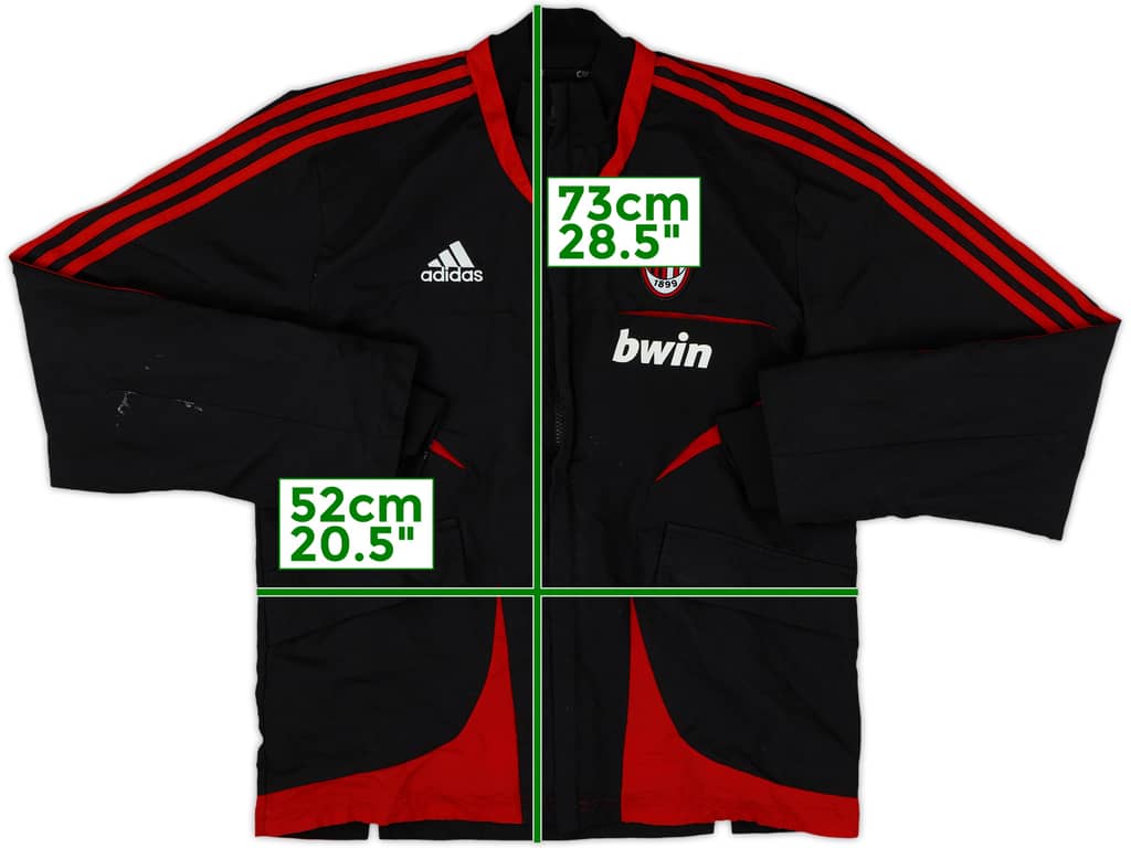 2007-08 AC Milan adidas Track Jacket - 7/10 - (S)
