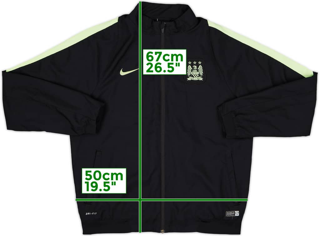 2015-16 Manchester City Nike Track Jacket - 9/10 - (XL.Boys)