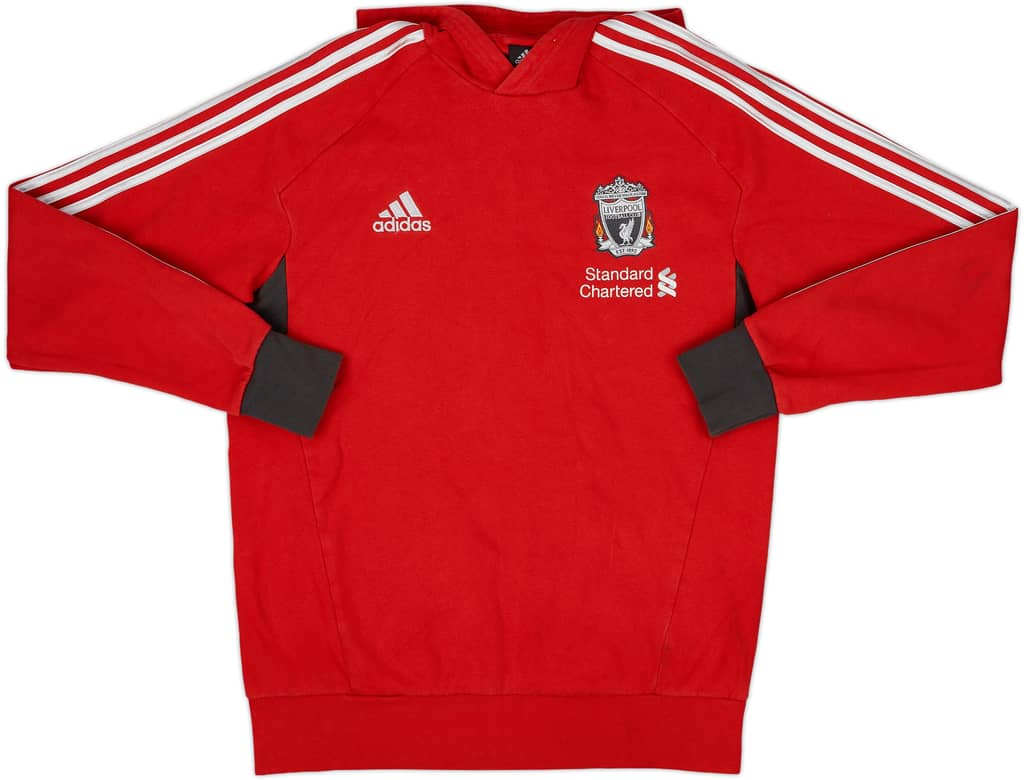 2011-12 Liverpool adidas Hooded Sweat Top - 8/10 - (L/XL)
