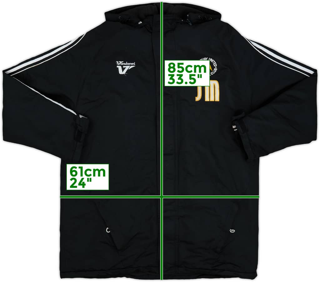 2009-11 Torquay Vandanel Staff Issue Padded Bench Coat JM - 6/10 - (S)