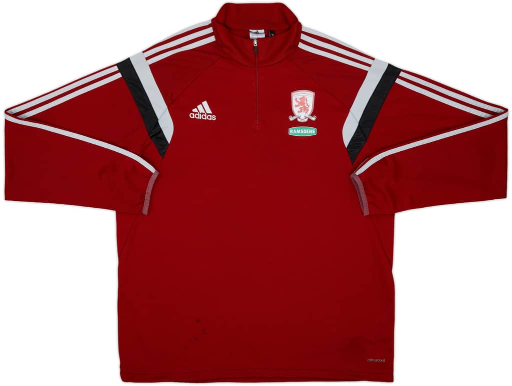 2013-14 Middlesbrough adidas 1/4 Zip Training Top - 5/10 - (XL)