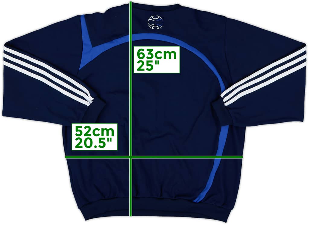 2007-08 Chelsea adidas Sweat Top - 8/10 - (M)