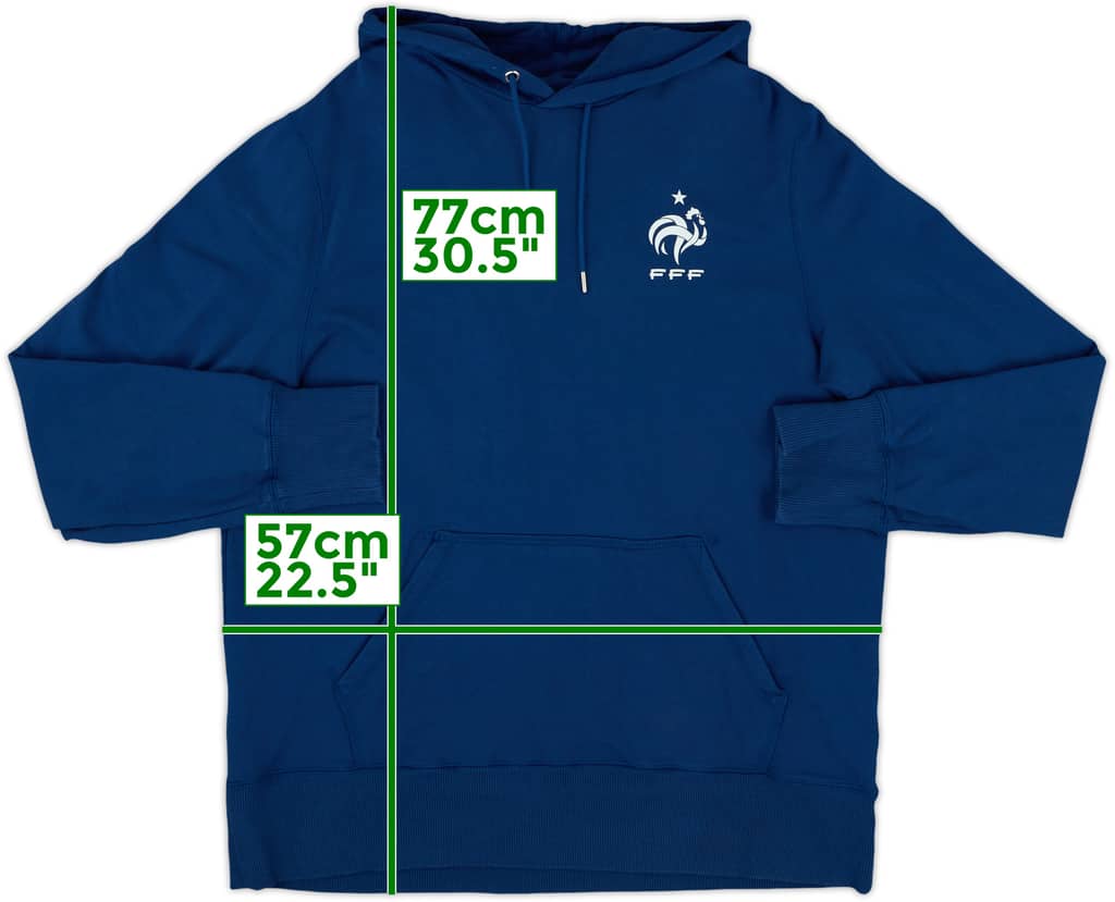 2012-13 France Nike Hooded Sweat Top - 8/10 - (L)