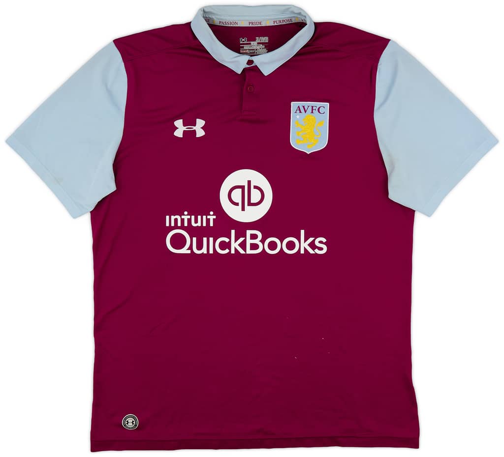 2016-17 Aston Villa Home Shirt - 6/10 - (XL)