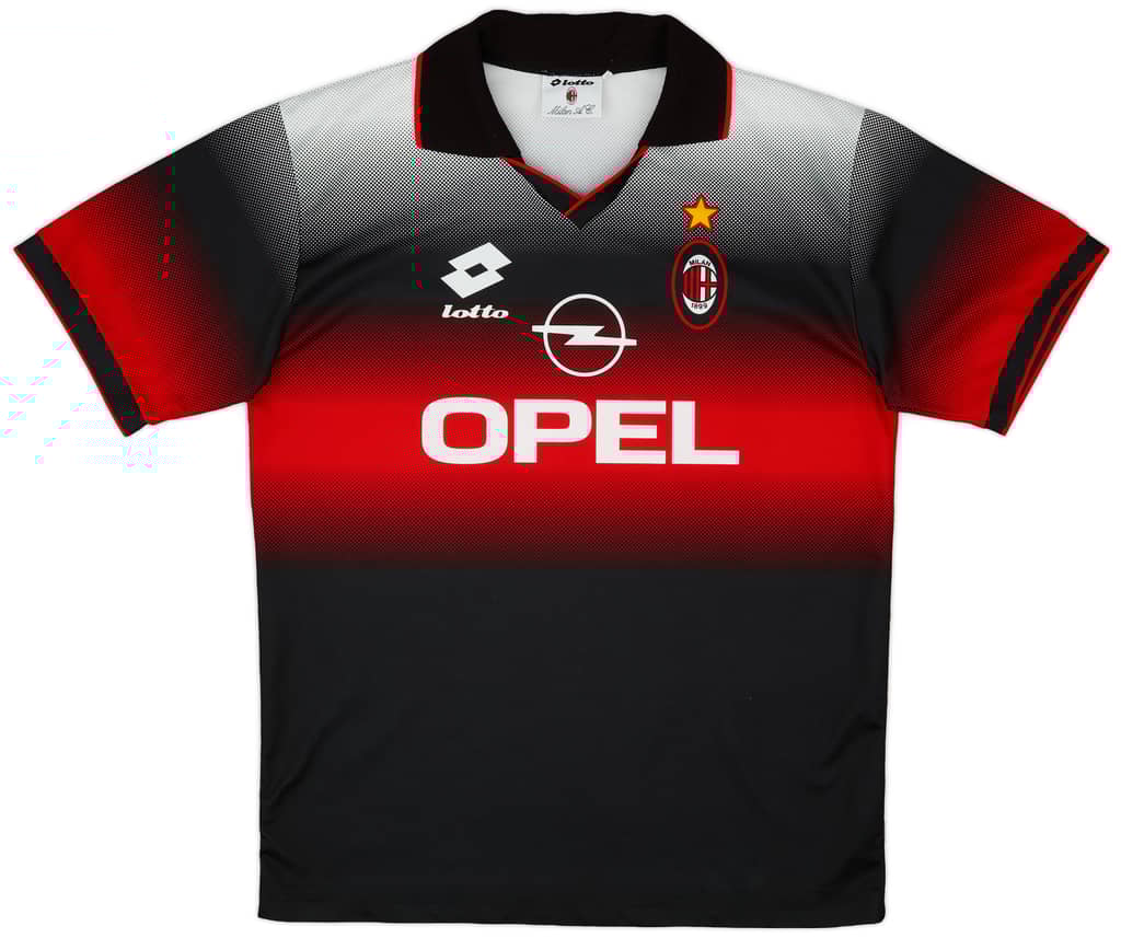 1995-96 AC Milan Lotto Training Shirt - 9/10 - (XL)