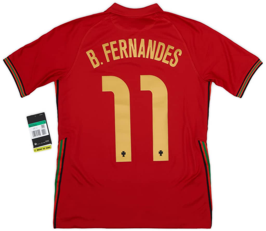 2020-21 Portugal Home Shirt B.Fernandes #11 (XL.Boys)