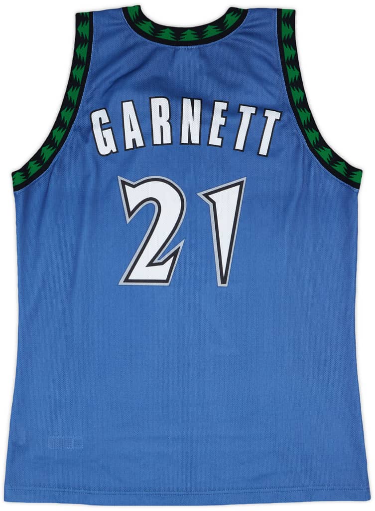 1996-07 Minnesota Timberwolves Garnett #21 Champion Away Jersey - 9/10 - (L)