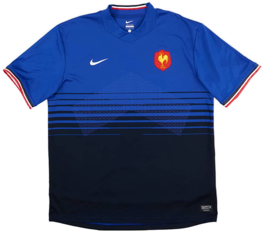 2011-12 France Rugby Home Shirt - 8/10 - (L)