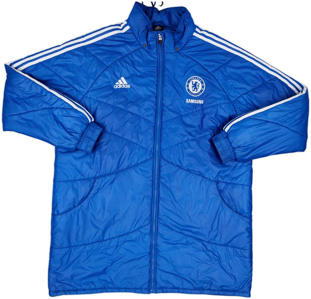 2011-12 Chelsea adidas Padded Bench Coat - 8/10 - (4XL)