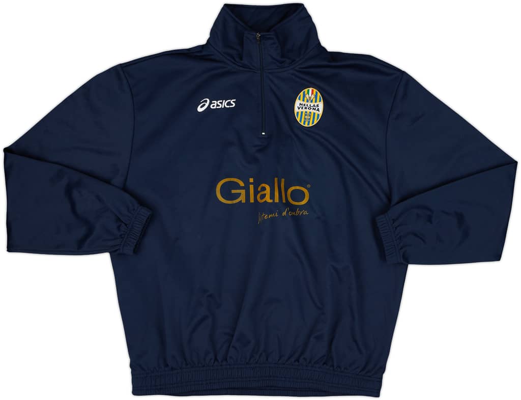 2009-10 Hellas Verona Asics 1/4 Zip Sweat Top - 6/10 - (L)
