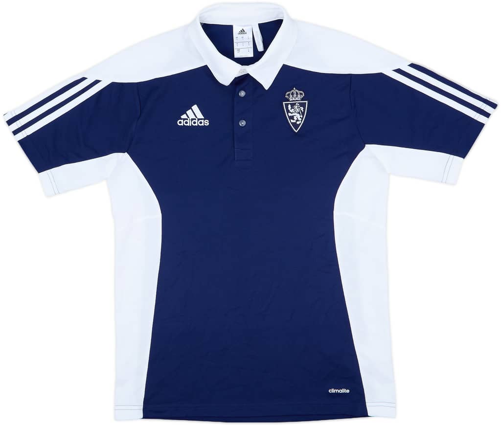 2016-17 Real Zaragoza adidas Polo Shirt - 9/10 - (S)