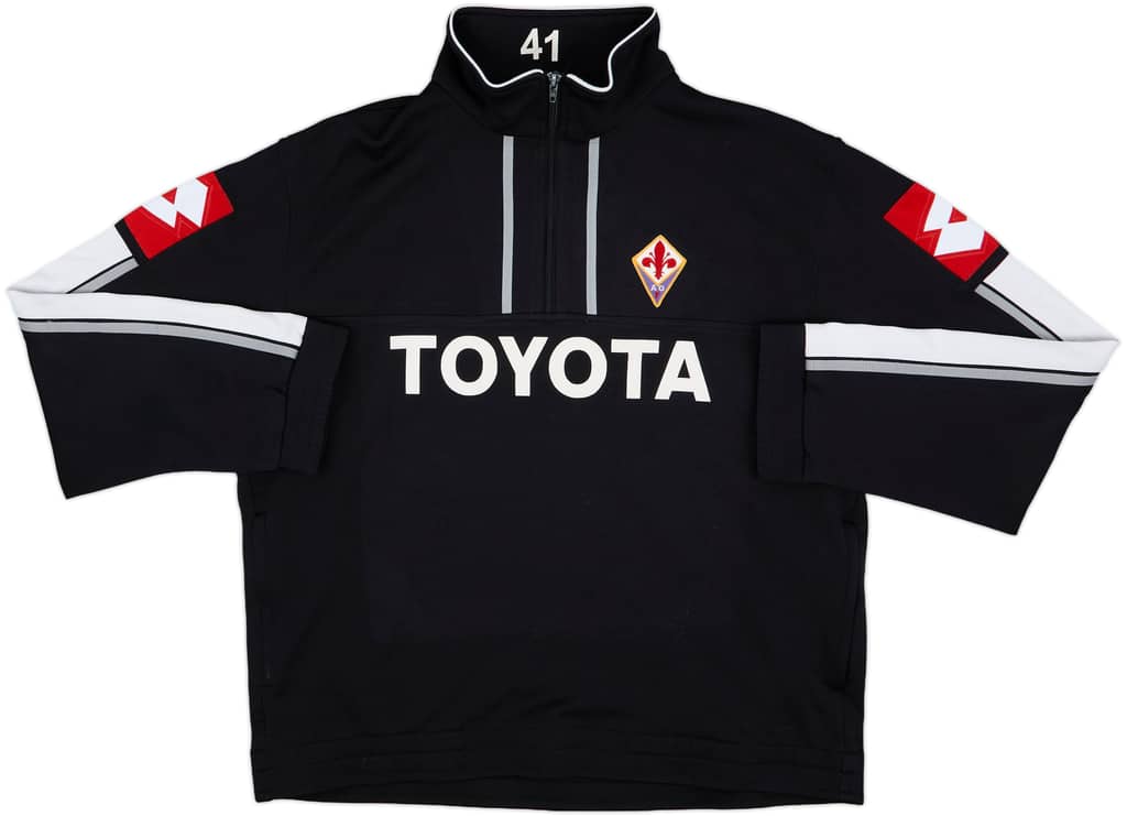 2007-09 Fiorentina Lotto Player Issue 1/4 Zip Drill Top #41 - 8/10 - (XXL)