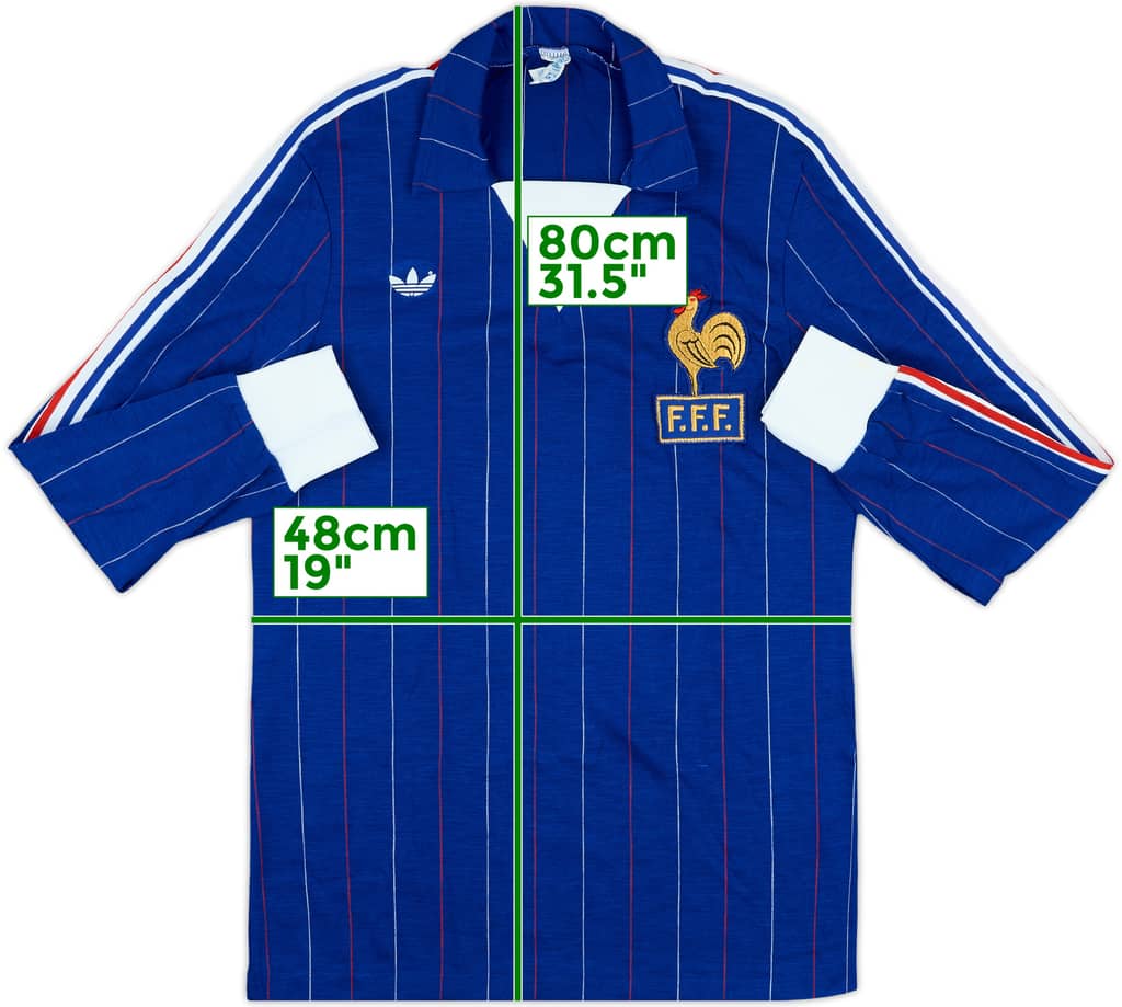 1980-82 France Home L/S Shirt - 10/10 - (M)