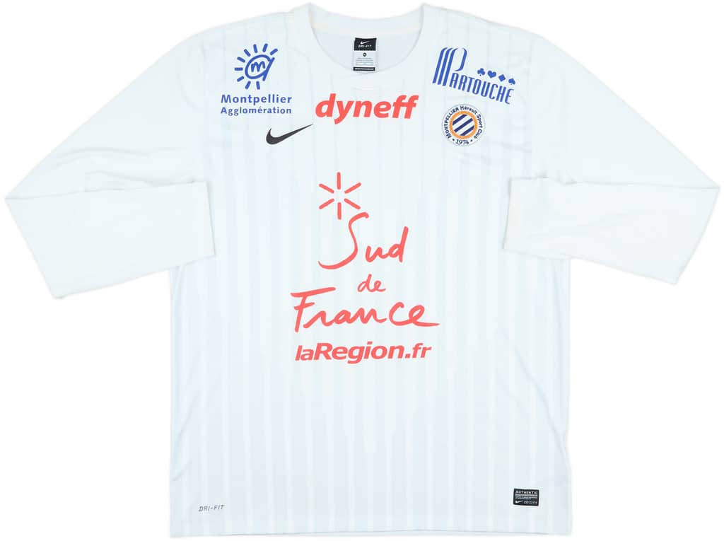 2012-13 Montpellier Away L/S Shirt - 7/10 - (XL)