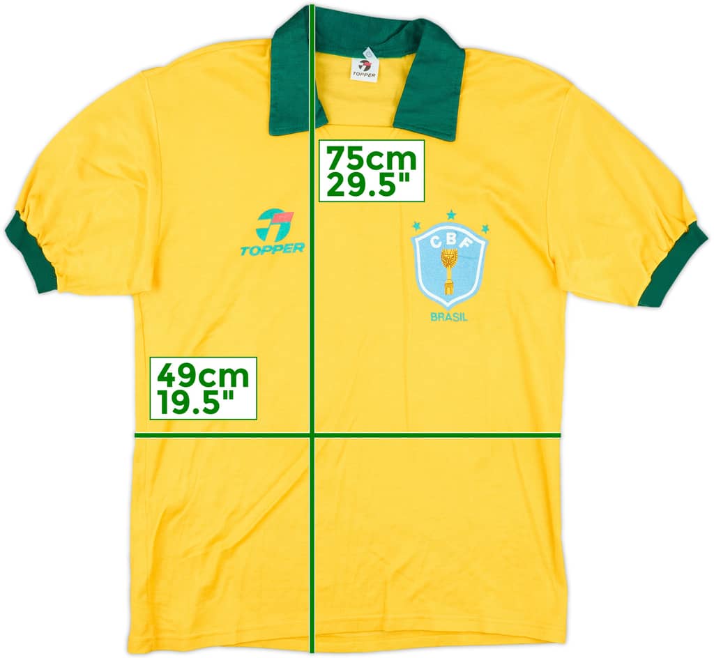 1990 Brazil Home Shirt - 9/10 - (M)