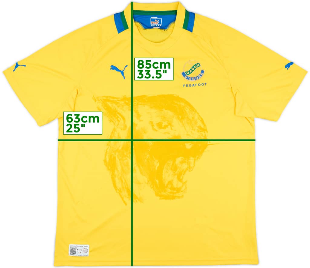 2012-14 Gabon Home Shirt - 8/10 - (XXL)