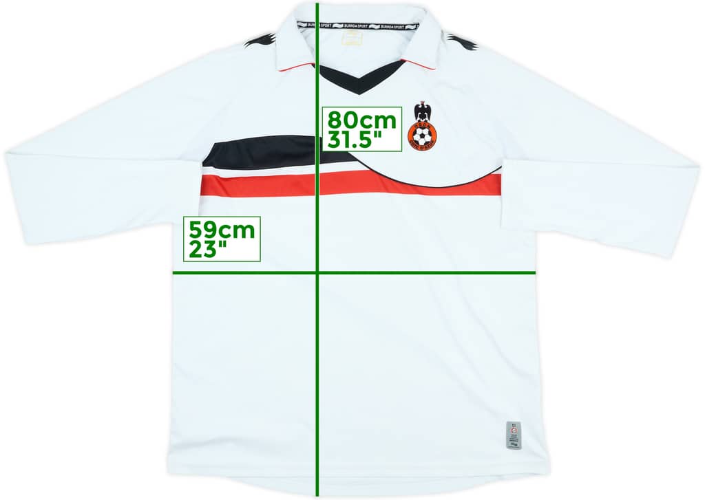 2011-12 Nice Away L/S Shirt - 6/10 - (L)