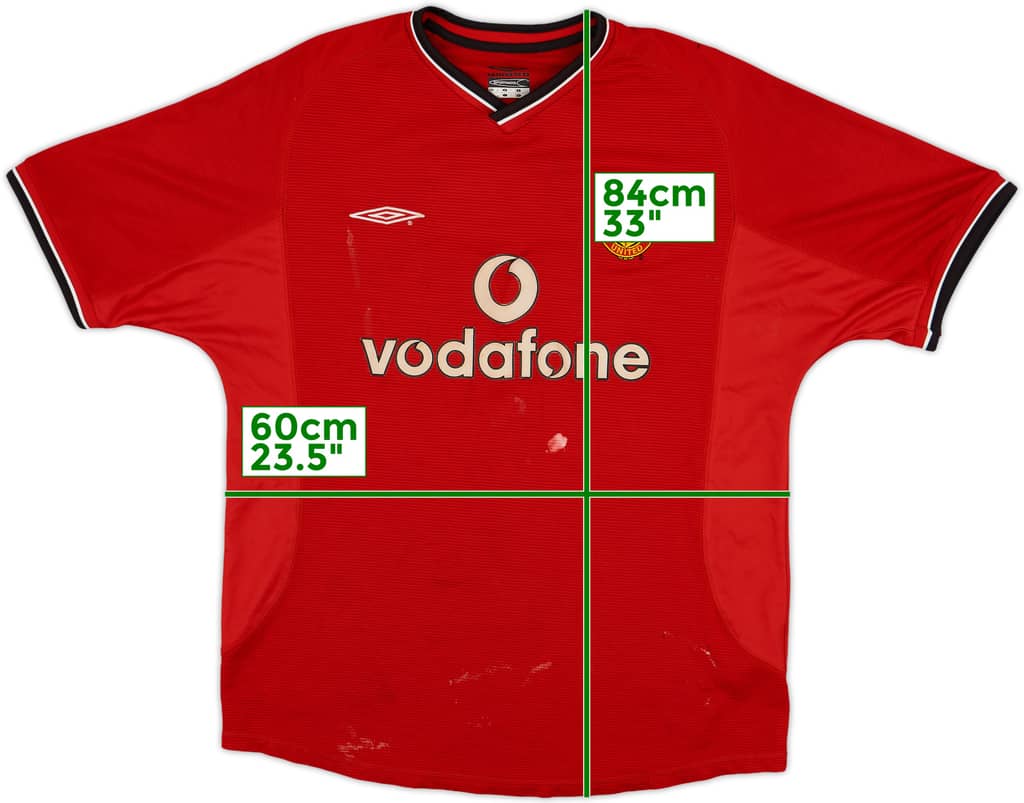 2000-02 Manchester United Home Shirt - 5/10 - (L)