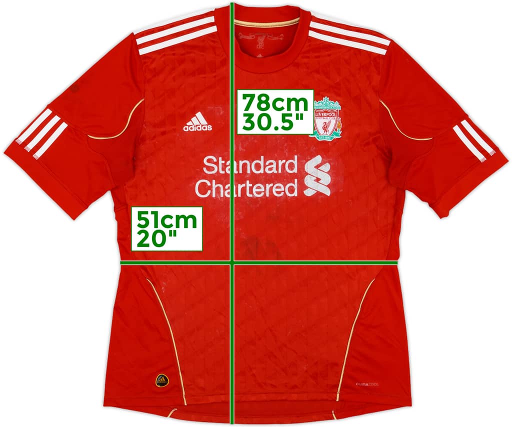 2010-12 Liverpool Home Shirt - 4/10 - (L)