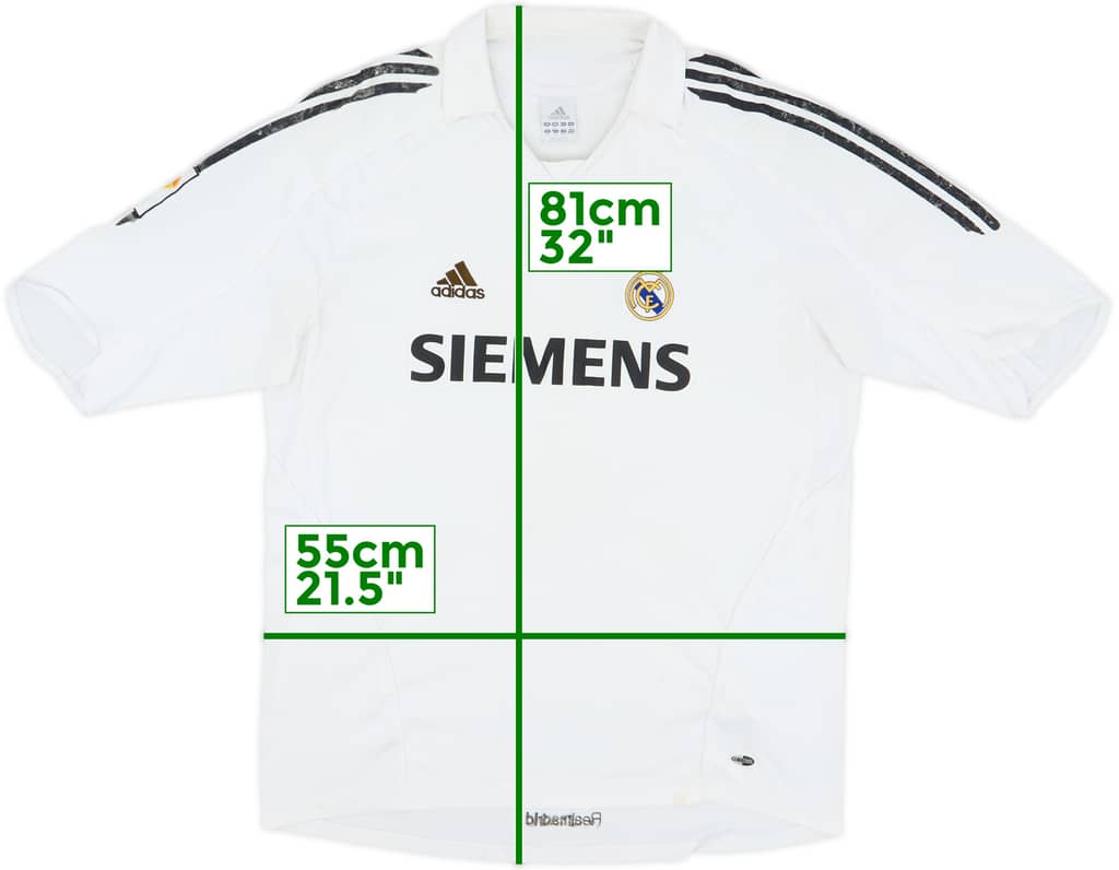 2005-06 Real Madrid Home Shirt - 4/10 - (XL)