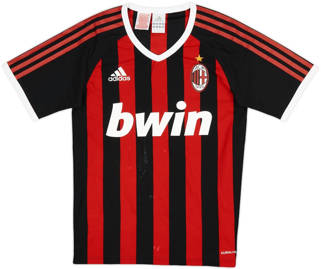 2009-10 AC Milan Home Shirt - 5/10 - (XL.Boys)