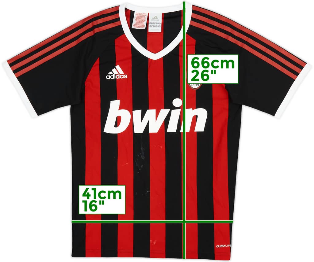 2009-10 AC Milan Home Shirt - 5/10 - (XL.Boys)