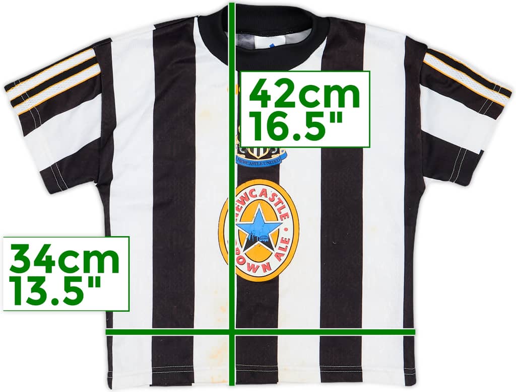 1997-99 Newcastle Home Shirt - 4/10 - (4-5 Years)
