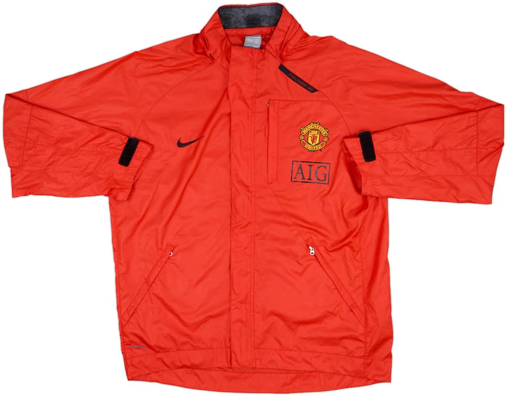 2007-08 Manchester United Nike Hooded Rain Jacket - 7/10 - (M)