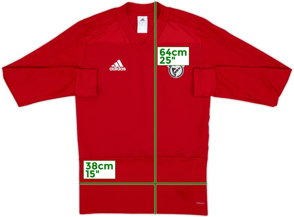 2017-18 Benfica adidas Sweat Top - 9/10 - (XS)
