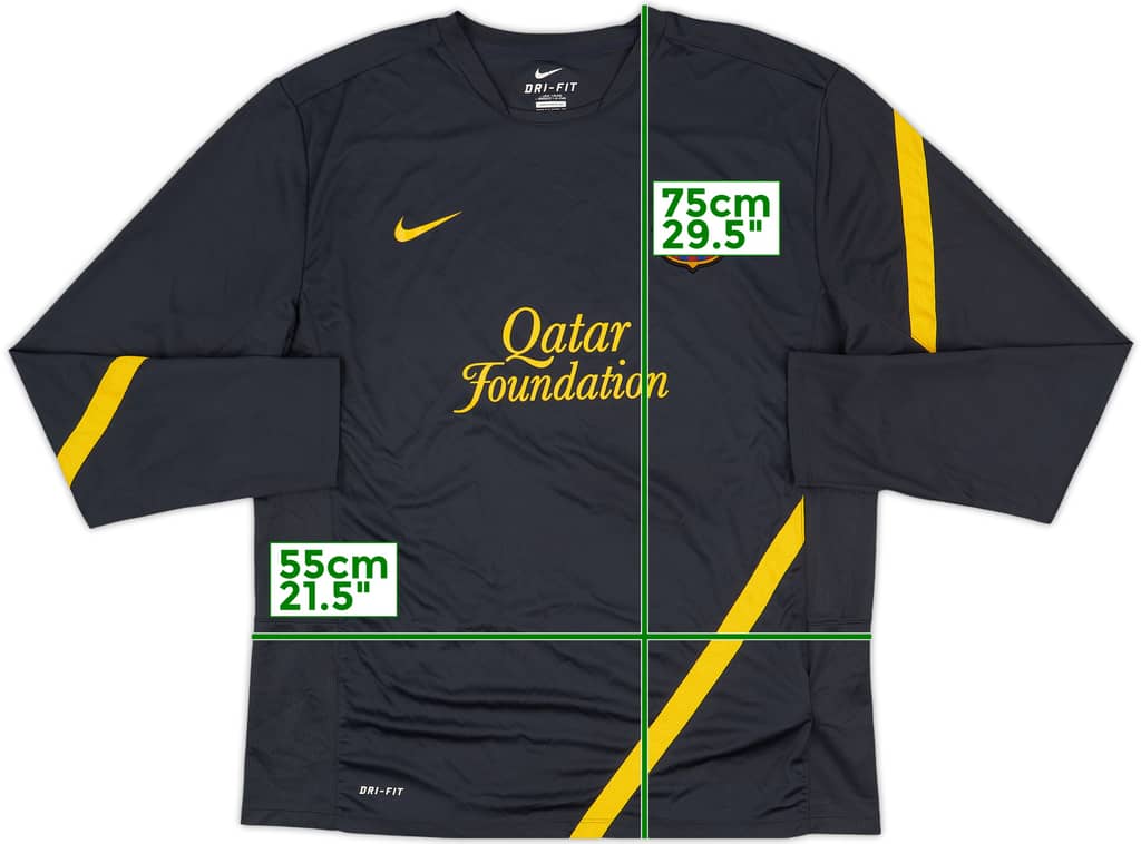 2012-13 Barcelona Nike Training L/S Shirt - 8/10 - (XL)