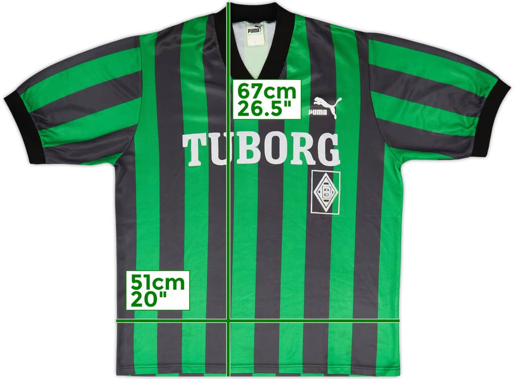 1990-92 Borussia Monchengladbach Away Shirt - 7/10 - (L)