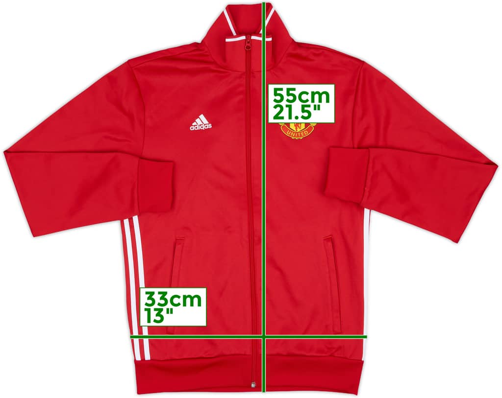 2016-17 Manchester United adidas Track Jacket - 7/10 - (S)