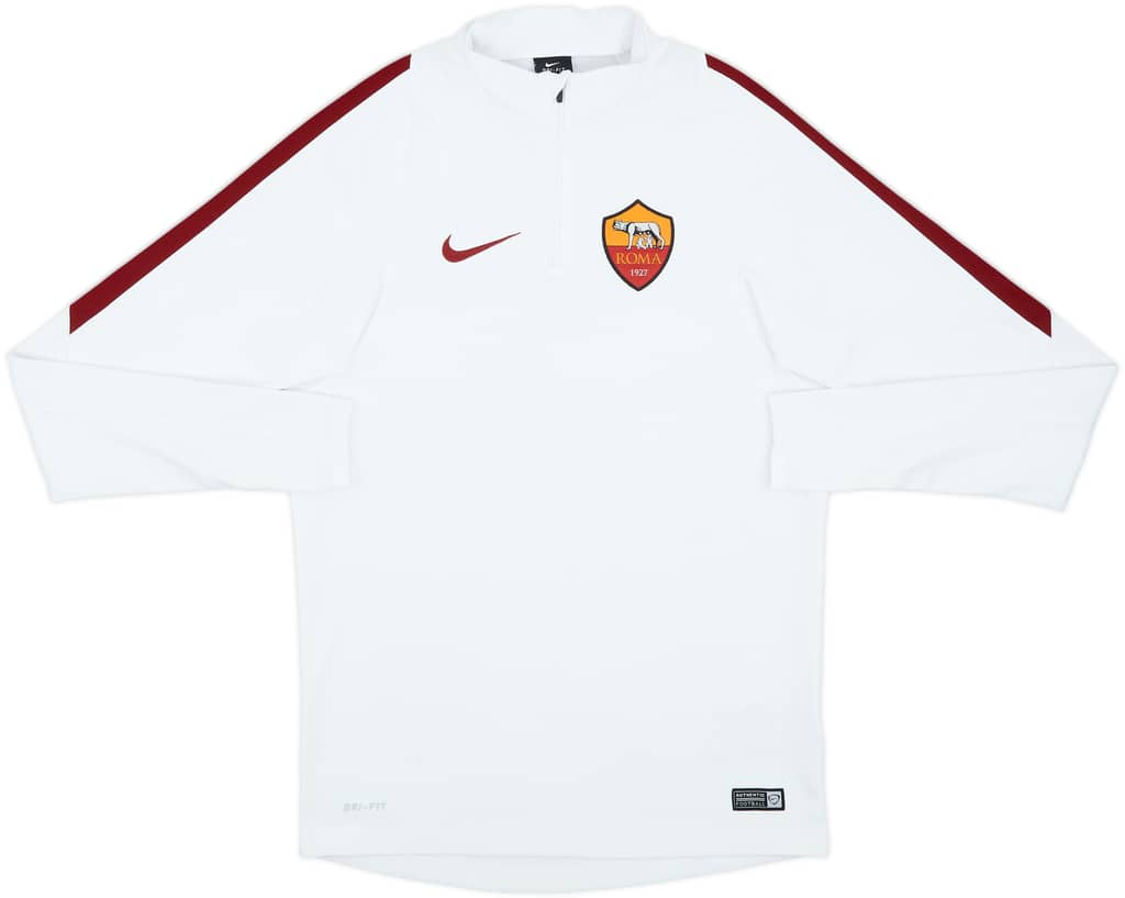 2015-16 Roma Nike 1/4 Zip Training Top - 8/10 - (S)