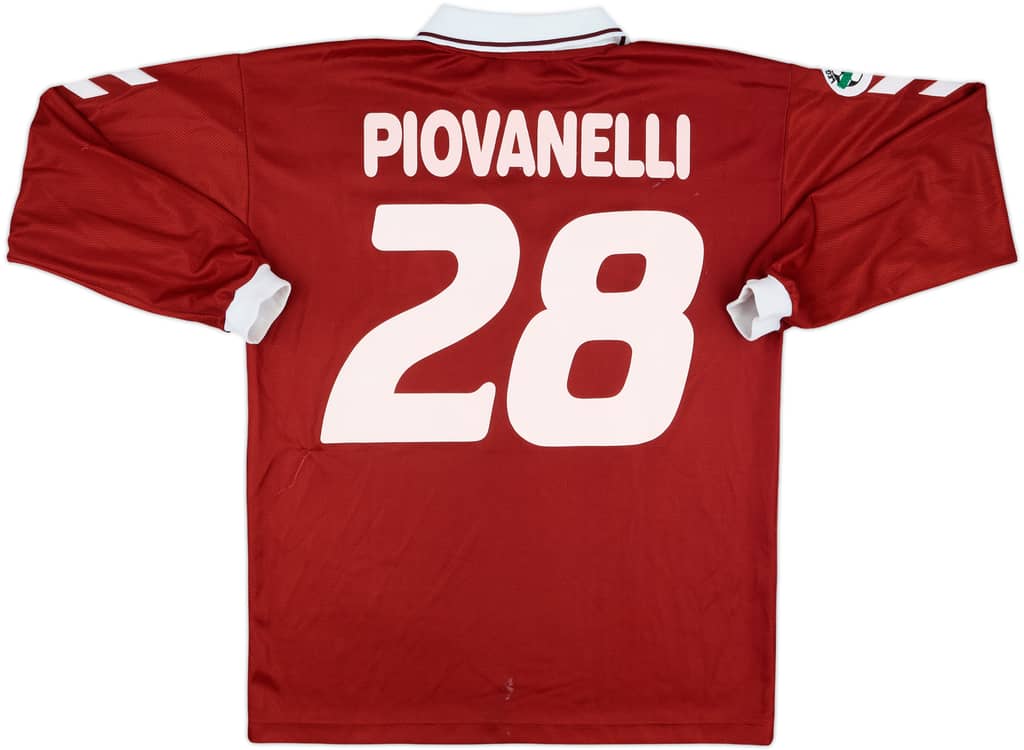 2000-01 Cittadella Match Issue Home L/S Shirt Piovanelli #28